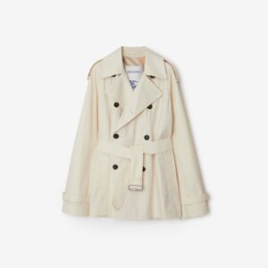 Burberry Short Gabardine Trench Coat