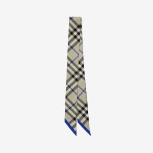 Burberry Skinny Check Silk Scarf