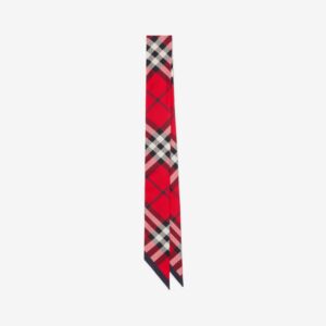 Burberry Skinny Check Silk Scarf