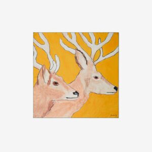 Burberry Stag Silk Scarf