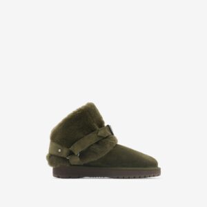 Burberry Suede and Shearling Chubby Boots