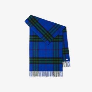Burberry Wide Check Cashmere Scarf