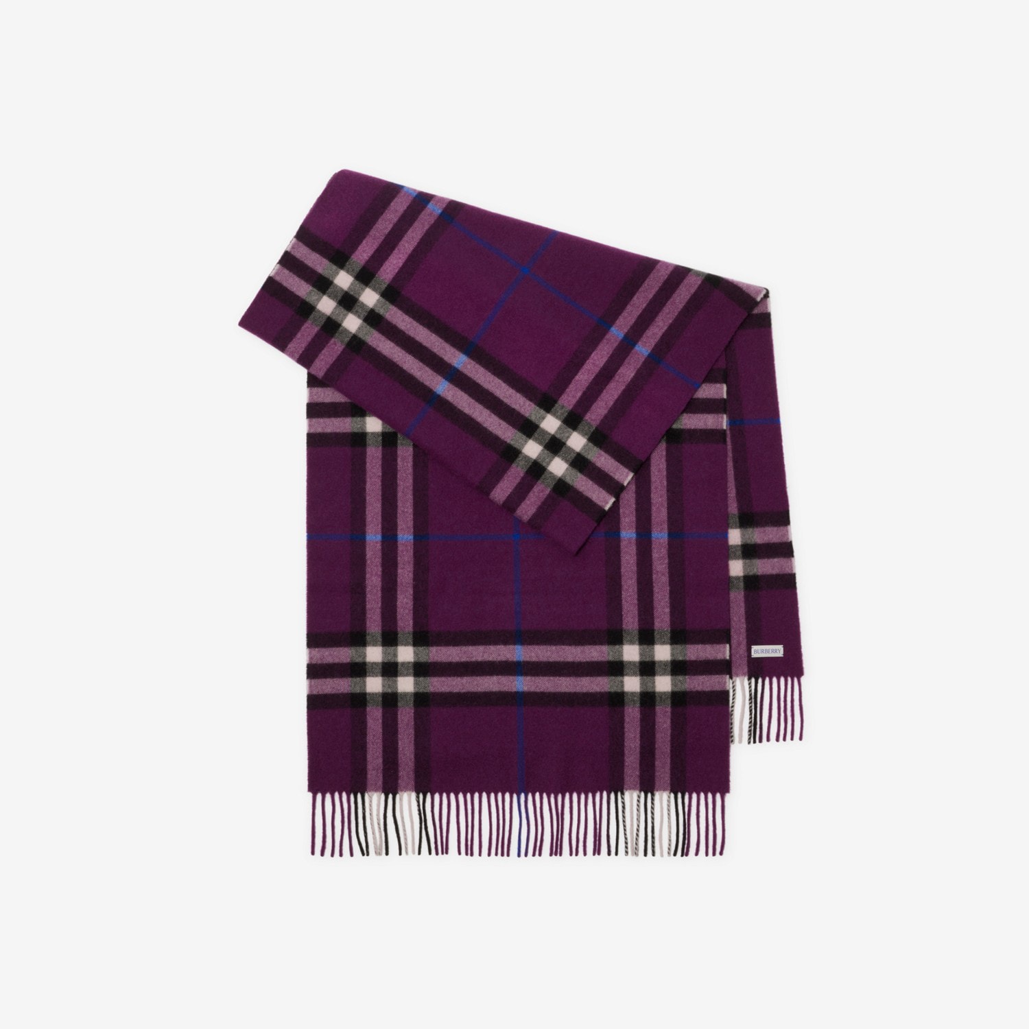 Burberry Wide Check Cashmere Scarf