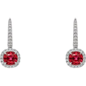 Cartier Destinee earrings with coloured stone