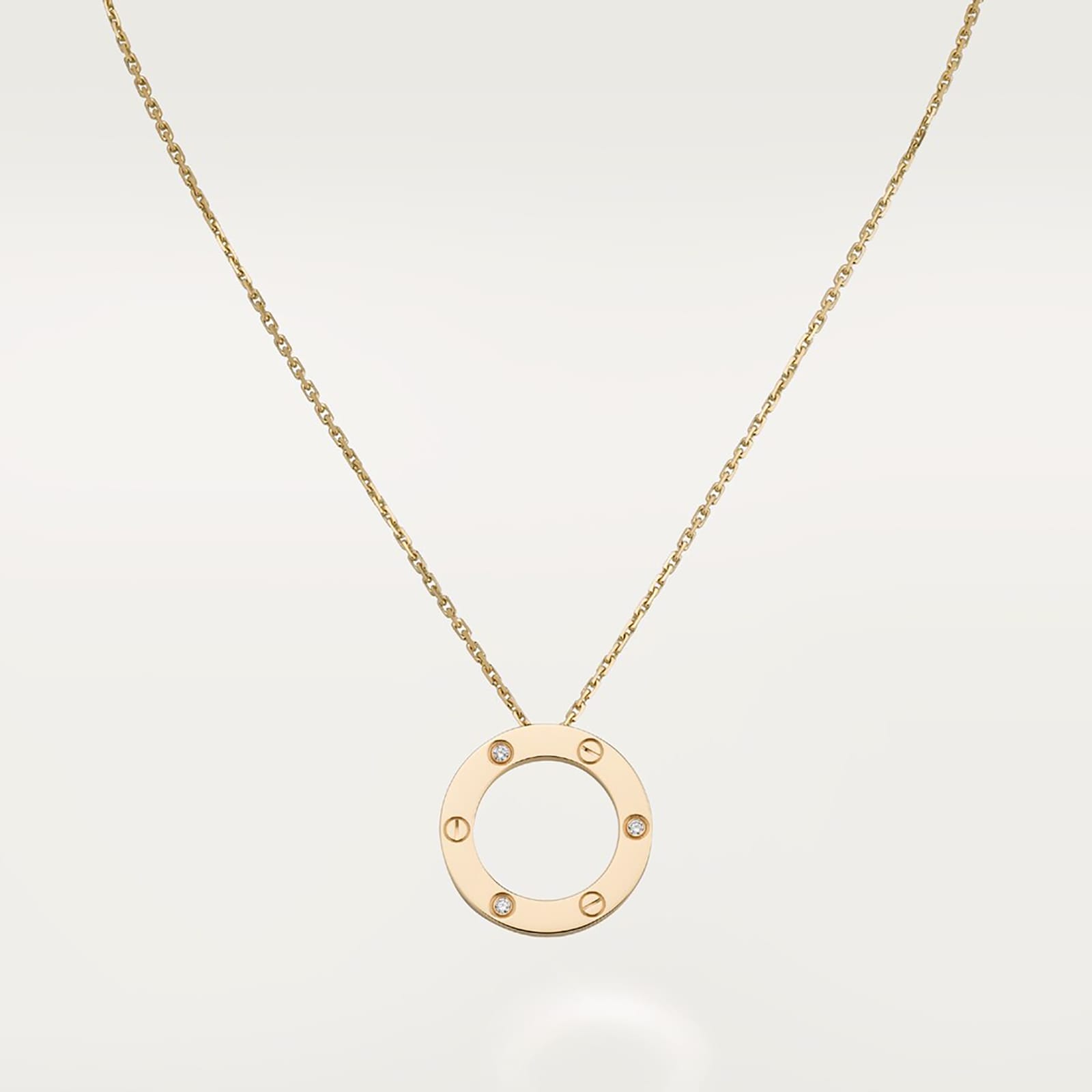 Cartier Love necklace 3 diamonds