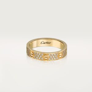 Cartier Love wedding band diamond-paved