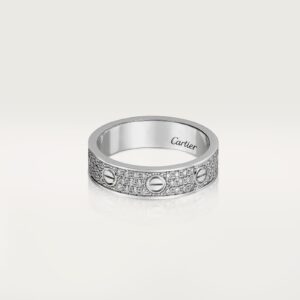 Cartier Love wedding band diamond-paved