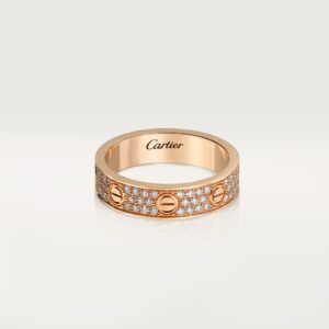 Cartier Love wedding band diamond-paved