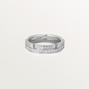 Cartier Maillon Panthere fine wedding band 2 half diamond-paved rows