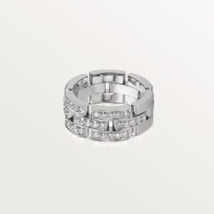 Cartier Maillon Panthere ring 3 half diamond-paved rows