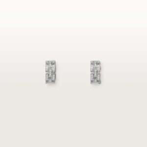 Cartier Maillon Panthere earrings 3 diamond-paved rows
