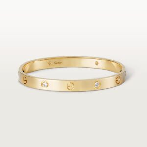 Cartier Love bracelet classic model 4 diamonds