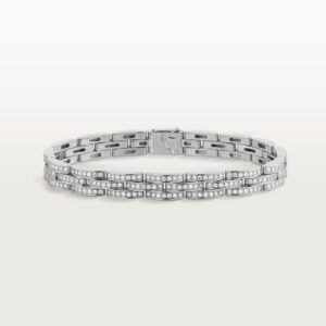 Cartier Maillon Panthere fine bracelet 3 diamond-paved rows