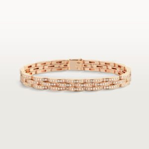Cartier Maillon Panthere fine bracelet 3 diamond-paved rows