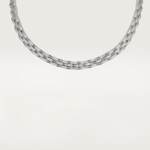 Cartier Maillon Panthere fine necklace 3 diamond-paved rows