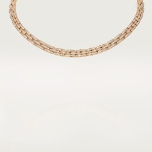 Cartier Maillon Panthere fine necklace 3 diamond-paved rows