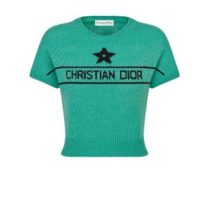 Dioriviera Short Sleeved Sweater Aquamarina Cashmere Knit
