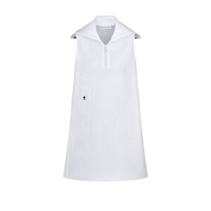 Dioriviera Straight Dress White Technical Knit
