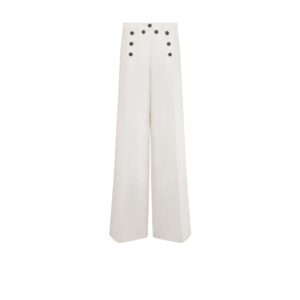Dior Sailor Pants White Cotton Gabardine