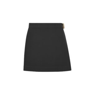 Dior Skort Black Wool and Silk