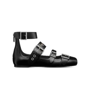 Dior Punk Ballet Flat Black Supple Calfskin