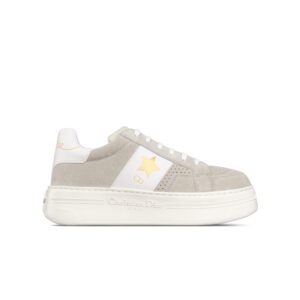 Dior Star Platform Sneaker Light Beige Suede Calfskin