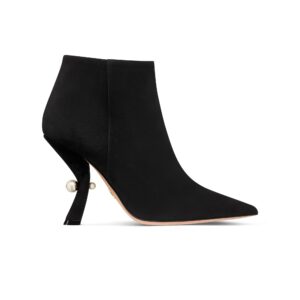 Dior Tribales Heeled Ankle Boot Black Suede Goatskin