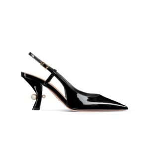 Dior Tribales Slingback Pump Black Patent Calfskin