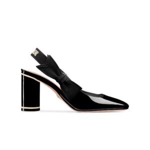 Miss Dior Paris Slingback Pump Black Patent Calfskin