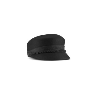 Dior Travel Cap Black Wool Felt