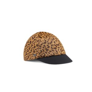 Dior City Cap Camel Pony Hair Calfskin with Brown Leopard Motif