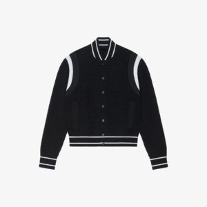 Givenchy Men's Varsity Jacket In 4G Knit With Velvet Effect