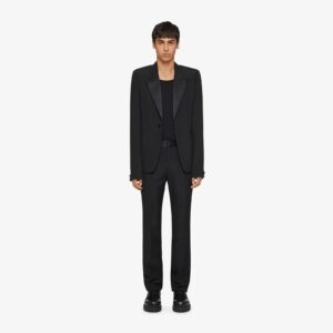 Givenchy Men's Slim Fit Jacket In Wool With Satin Collar