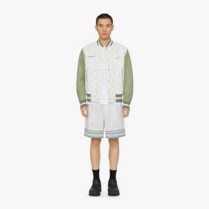 Givenchy Men's Printed Bermuda Shorts In Cotton Seersucker