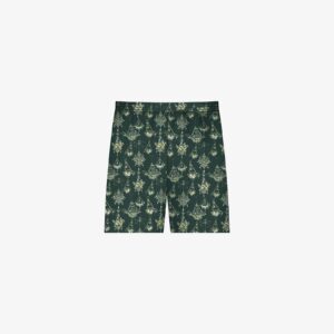 Givenchy Men's Printed Chandelier Tailored Shorts In Silk