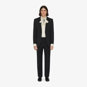 Givenchy Men's Slim Fit Tailored Pants In Monogram 72 Jacquard