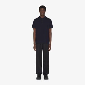 Givenchy Men's Polo In Cotton And Silk With 4G Detail
