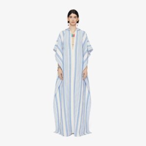 Givenchy Women's Kaftan In Cotton And Linen With 4G Stripes