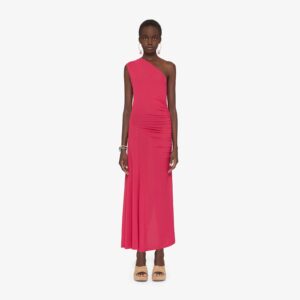 Givenchy Women's Asymmetric Draped Dress In Crepe Jersey