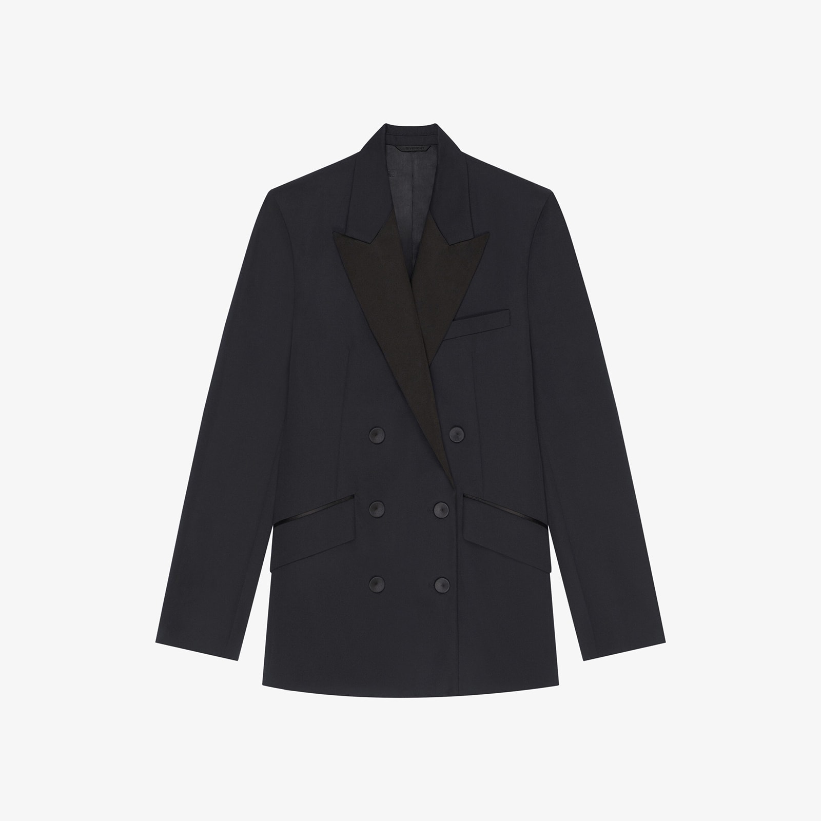 Givenchy Women's Jacket In Wool And Mohair With Satin Collar