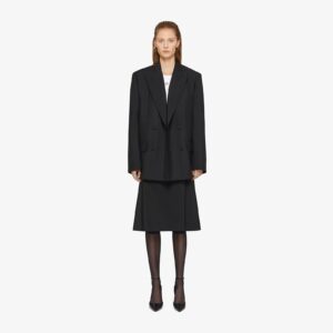 Givenchy Women's Oversized Double Breasted Jacket In Wool And Mohair
