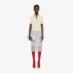 Givenchy Women's Skirt In Floral Devore Satin