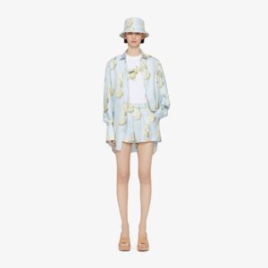 Givenchy Women's Shorts In Silk With Lemon Print