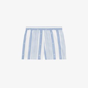 Givenchy Women's Shorts In Cotton And Linen With 4G Stripes