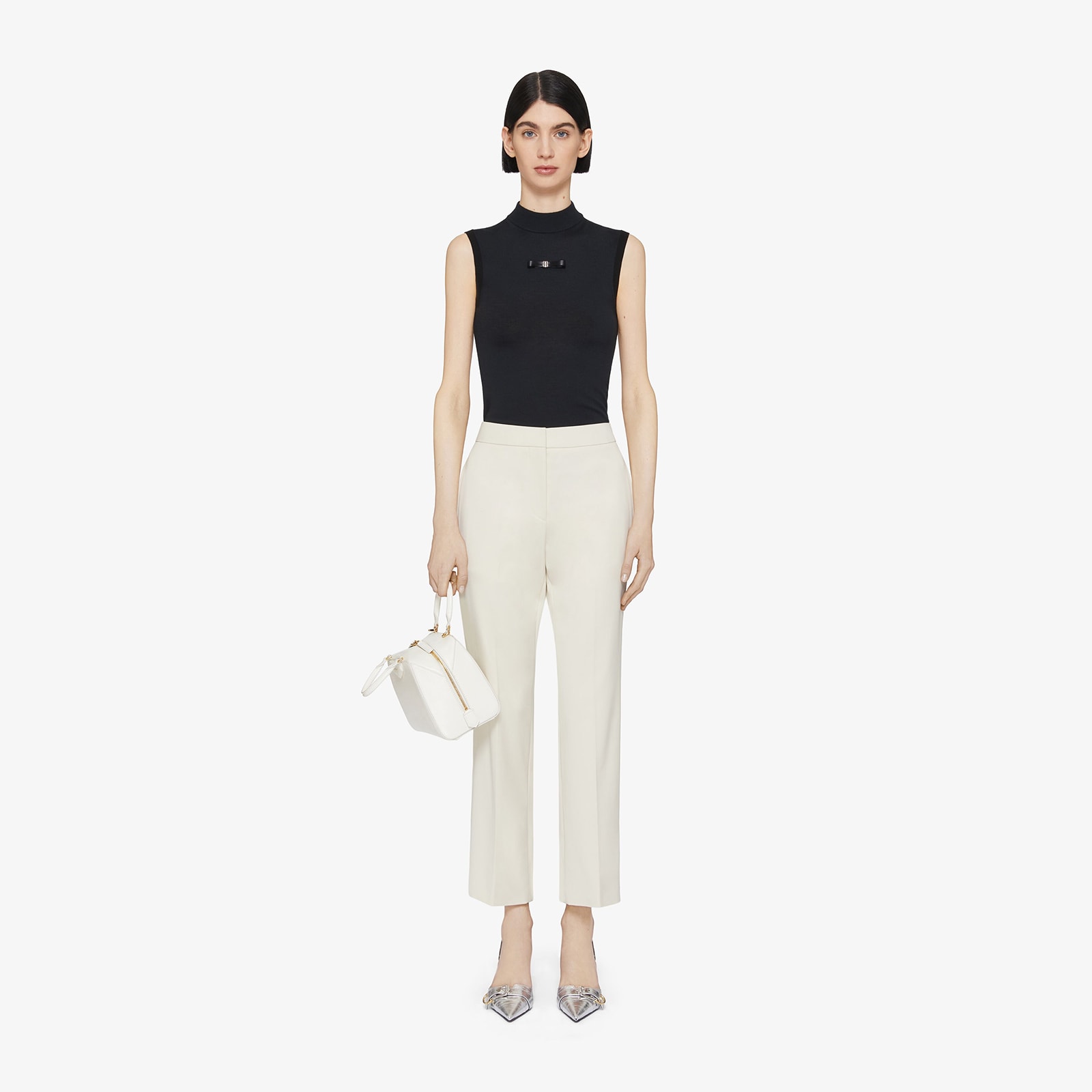 Givenchy Women's Cropped Fit Tailored Pants In Cotton
