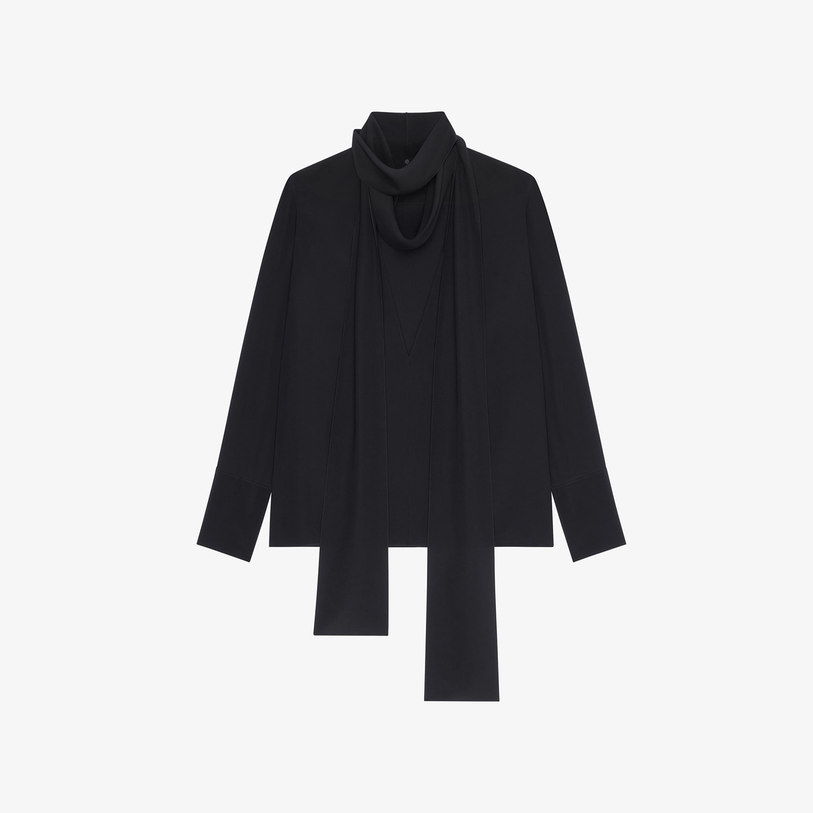 Givenchy Women's Blouse In Silk With Long Removable Lavalliere