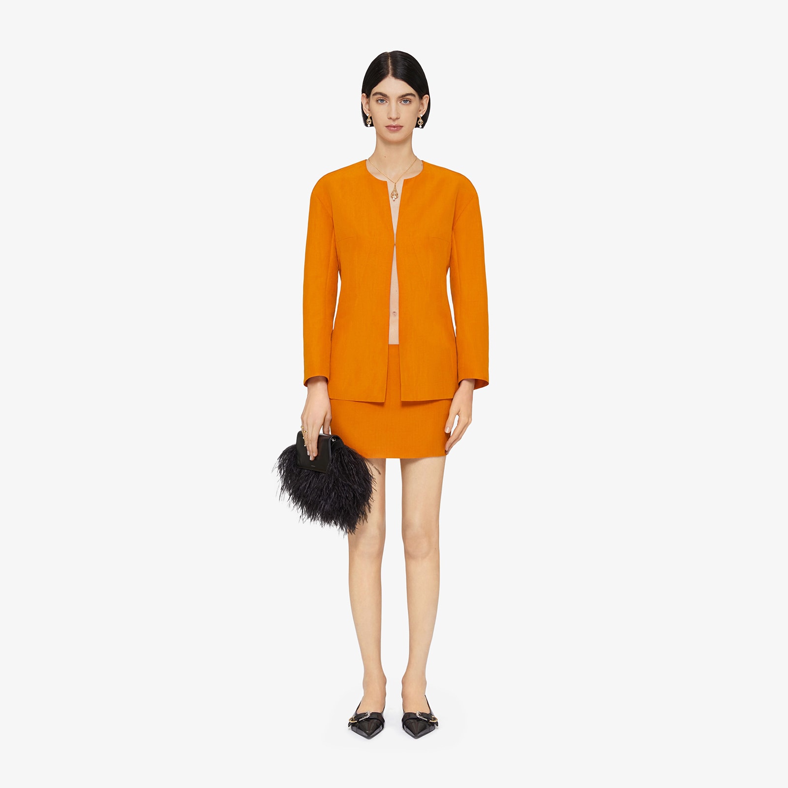 Givenchy Women's Shirt In Linen And Silk With 4G Liquid Detail