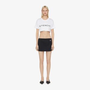 Givenchy Women's Archetype Cropped T-Shirt In Cotton
