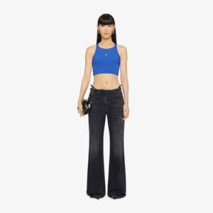 Givenchy Women's Cropped Tank Top In Cotton With 4G Detail