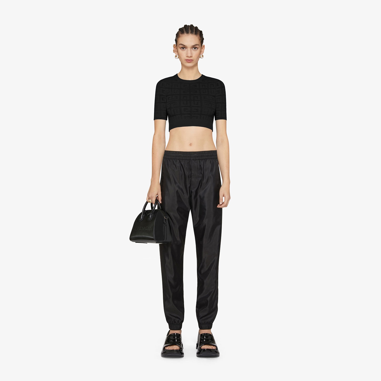 Givenchy Women's Cropped Sweater In 4G Jacquard